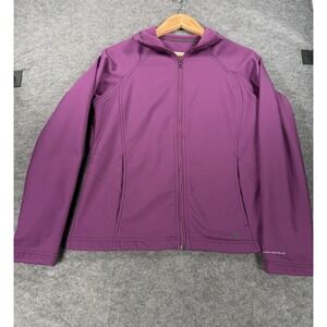 Columbia Omni- Shield Hiking Softshell Jacket Women's M Purple Fleece Lined